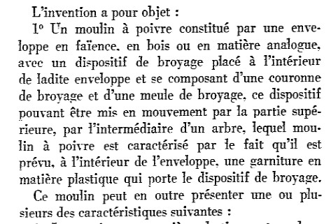 revendication brevet